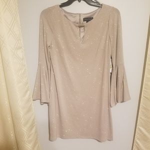 Bell sleeve glitter dress, never worn!!